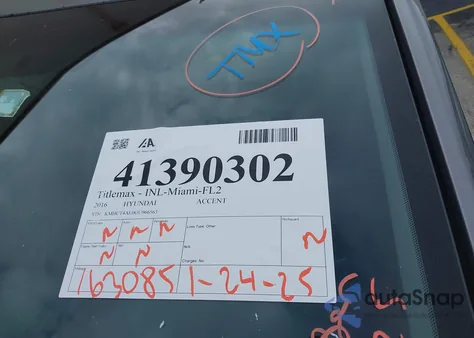 2016 Hyundai Accent Se from USA, damaged, VIN KMHCT4AE0GU966563